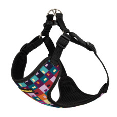Шлея для собак BronzeDog Sport Печворк XS 28-33 см