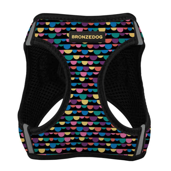 Шлея для собак Bronzedog Sport Vest Бульки 3XS, 24 см, 26 см