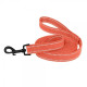 Поводок для собак Bronzedog Сotton рефлекторный х/б брезент Стандарт, Оранжевый M 200 см, 2 см