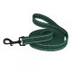 Поводок для собак Bronzedog Сotton рефлекторный х/б брезент Стандарт, Зеленый  S 200 см, 1,6 см
