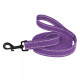 Поводок для собак Bronzedog Сotton рефлекторный х/б брезент Стандарт, Фиолетовый  S 200 см, 1,6 см