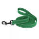 Поводок для собак Bronzedog Сotton рефлекторный х/б брезент Стандарт, Изумрудный M 200 см, 2 см