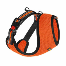 Шлея для Мелких Пород Собак BronzeDog Mesh, Оранжевая XS 28-33 см