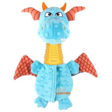 Іграшка для Собак Gigwi Плюшевий Дракон з Гумовою шиєю та Пищалкою 35 см