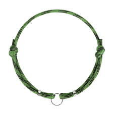 Шнурок для адресников из паракорда для собак и кошек Зеленый, S 20-40 см