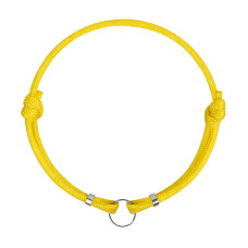 Шнурок для адресников из паракорда для собак и кошек Желтый, S 20-40 см