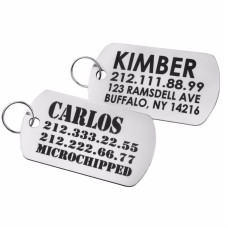 Адресник для Собак з Нержавіючої Сталі Армійська