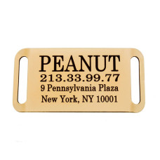 Адресник для Собак BronzeDog из Латуни Слайдер 