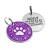 Эмалированный Адресник для Собак BronzeDog Call My Mom Фиолетовый