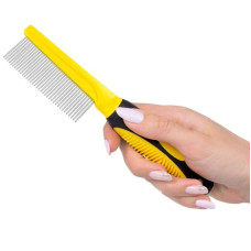 Расческа-гребень 21х4см, 36 зубьев, Bronzedog 