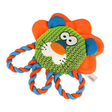 Игрушка Barksi Strong Mesh Лев с пищалкой 3-D сетка 22 см