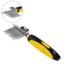 Колтунорез Bronzedog с длинными прямыми зубьями, 16 х 7 см 