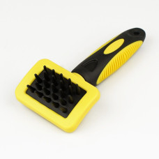 Щетка Bronzedog массажная с ручкой 16*7 см 