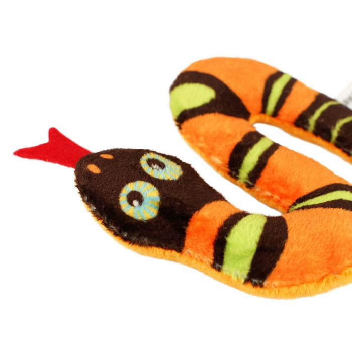 Игрушка для кошек Barksi Catnip Змея с запахом кошачьей мяты 10 см