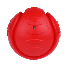 Игрушка для собак Bronzedog CHEW, Звуковой футбольный мяч, 15,2 см красный 