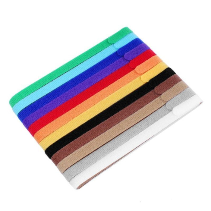 Комплект ошейников (маркеров) для щенков и котят 12 штук, разноцветные 