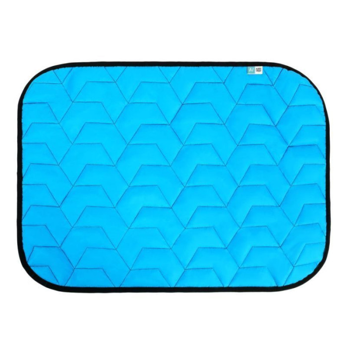 Подстилка AiryVest для собак голубая/черная, M 80*55 см