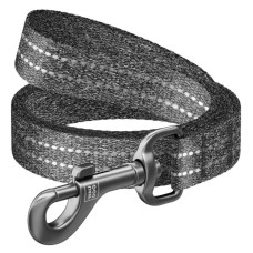 Поводок WAUDOG Re-cotton, из восстановленного хлопка, серый S 300см