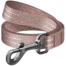 Поводок WAUDOG Re-cotton, из восстановленного хлопка, коричневый L-XL 200см