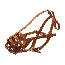 Намордник твердый "CoLLaR" (доберман, овчарка малая, далматин, сеттер малый), коричневый №2 