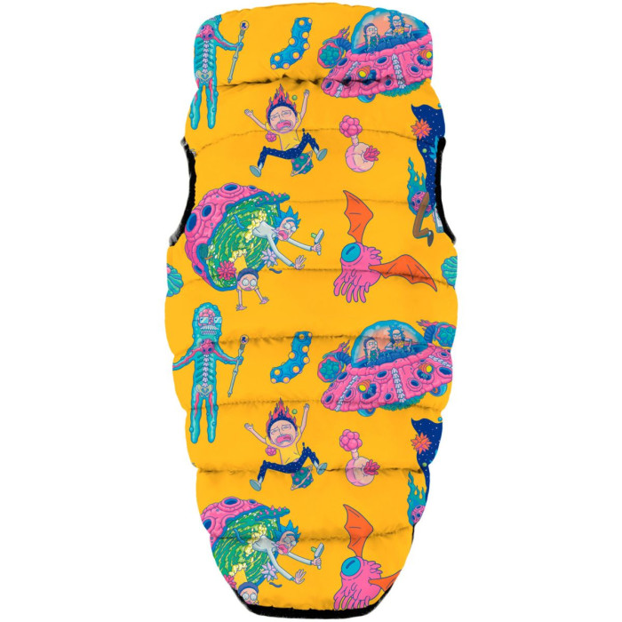 Курточка для собак WAUDOG Clothes рисунок "Рик и Морти 3", M50, В 76-79 см, С 55-61 см