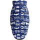 Курточка WAUDOG для собак, рисунок "Бэтмен бело-голубой" S30 28-30 см 58-62 см