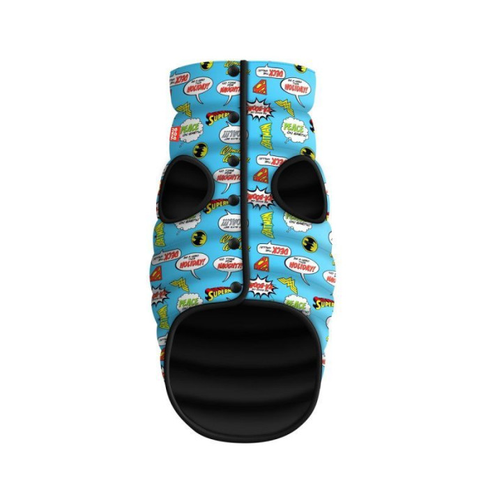 Курточка WAUDOG для собак, рисунок "Лига Справедливости в голубом" XS22 20-22 см 33-36 см