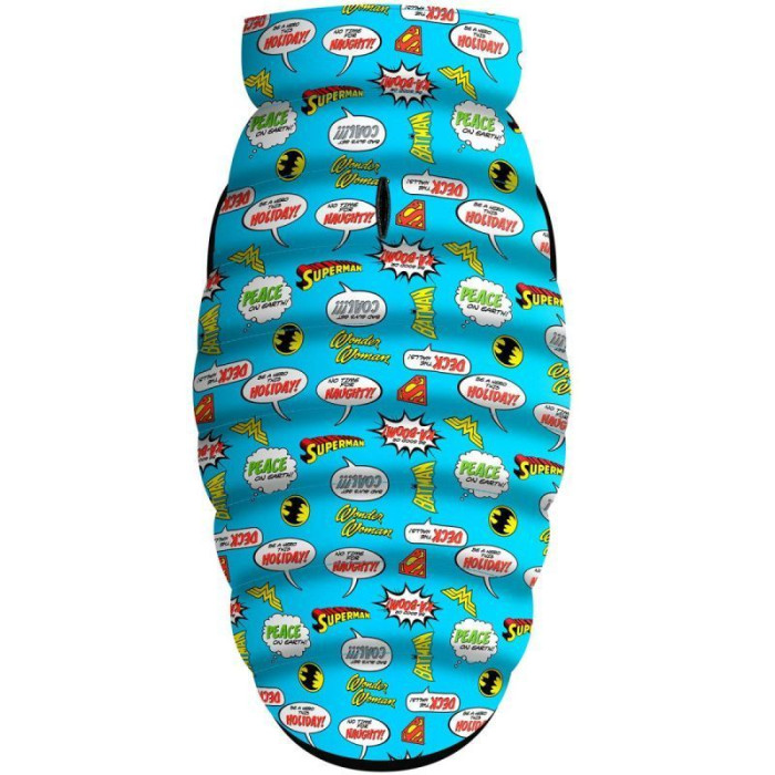 Курточка WAUDOG для собак, рисунок "Лига Справедливости в голубом" XS22 20-22 см 33-36 см