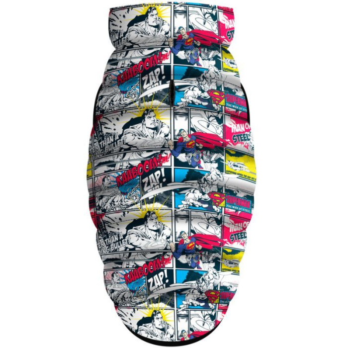 Курточка WAUDOG для собак, рисунок "Супермен комикс" XS22 20-22 см 33-36 см