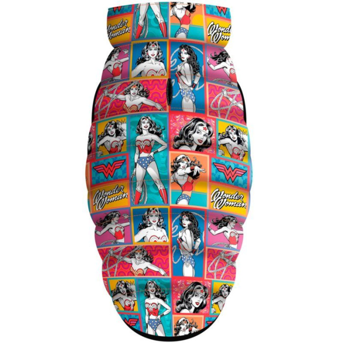 Курточка WAUDOG для собак, рисунок "Чудо-женщина комикс" L55 50-55 см 77-80 см