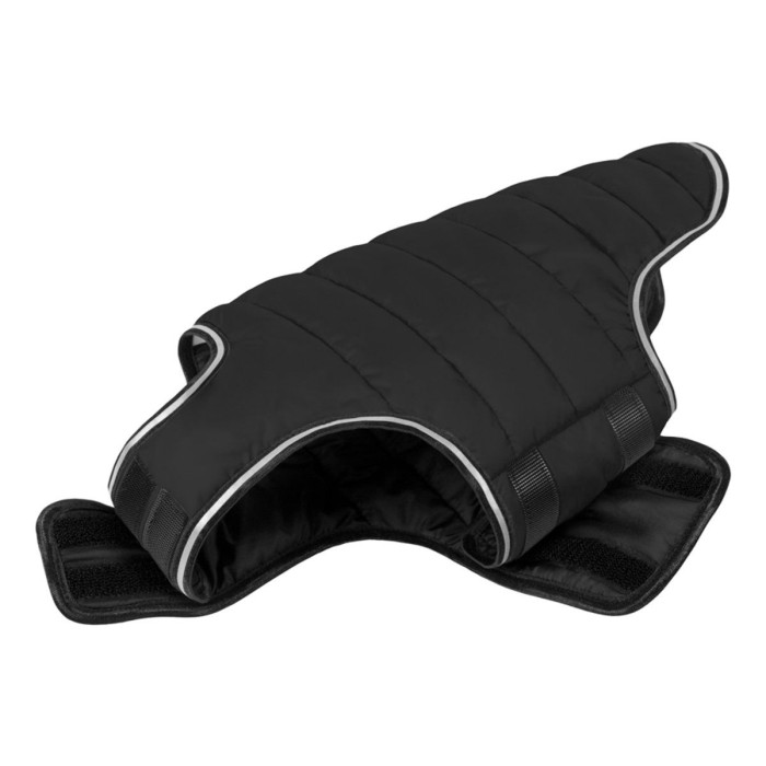 Курточка-накидка для собак AiryVest черный, L, B 58-70 см, С 42-52 см