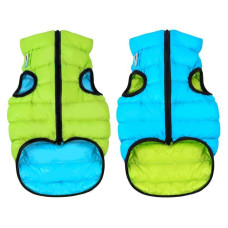 Двостороння курточка AiryVest для собак, салатово-блакитна XS25 22-25 см 36-38 см