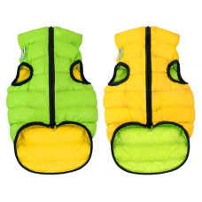 Двостороння курточка AiryVest для собак, жовто-салатова XS22 20-22 см 33-35 см