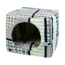 Будиночок-кубик Теремок для собак та кішок, 41х41х35 см