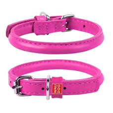 Нашийник круглий WAUDOG Glamour, Рожевий XS1 17-20 см