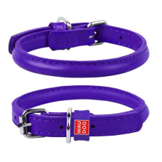 Нашийник круглий WAUDOG Glamour, Фіолетовий XS1 17-20 см