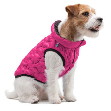 Двостороння курточка AiryVest UNI для собак, чорно-рожева S33 30-33 см 44-53 см