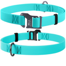 Нашийник WAUDOG Waterproof, водостійкий, пряжка гачок, Ментоловий