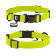 Ошейник для собак водостойкий WAUDOG Magnet c QR паспортом, магнитная пряжка-фастекс, XL, Ш 25 мм, Длин 38-58 см, лимонный