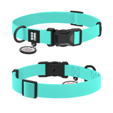 Нашийник для собак водостійкий WAUDOG Magnet c QR паспортом, магнітна пряжка-фастекс, S, Ш 15 мм, Дов 26-35 см, тіффані