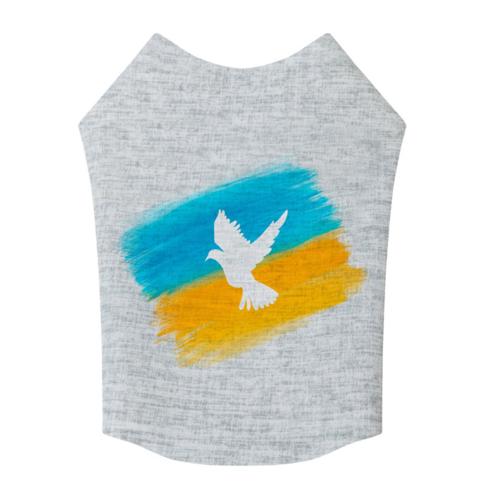 Майка для собак WAUDOG Clothes рисунок "Флаг", S30, B 54-60 см, С 33-38 см