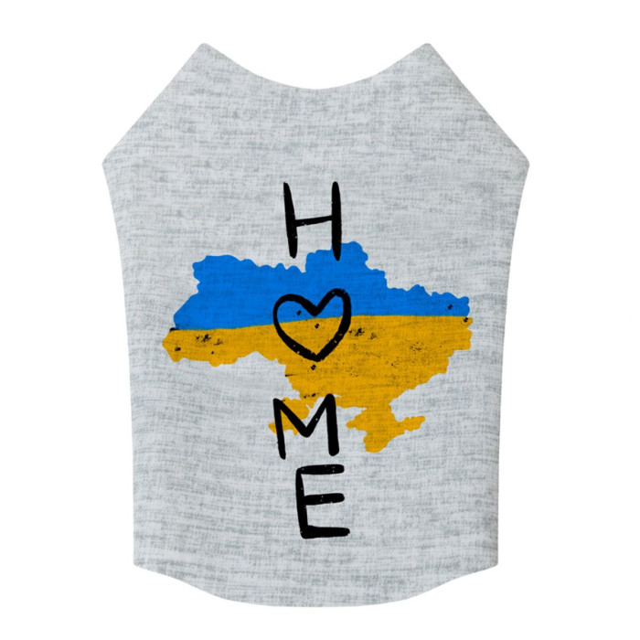 Майка для собак WAUDOG Clothes рисунок "Дом", M47, B 70-76 см, С 41-46 см