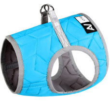 Мягкая нейлоновая шлея для собак AiryVest ONE Голубая XS1 24-27 см