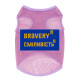Майка для собак WAUDOG Clothes рисунок "Смелость", сетка, XS, B 26-29 см, C 16-19 см, розовый