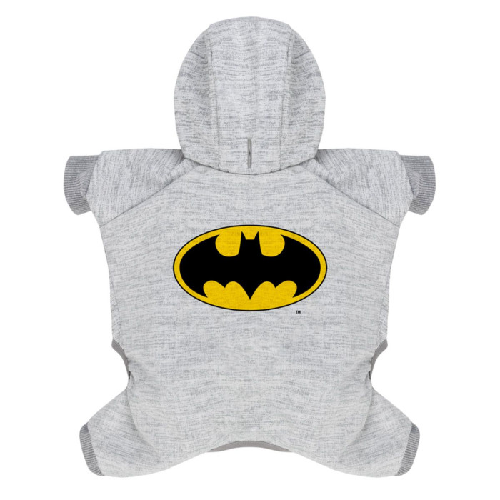 Комбинезон для собак WAUDOG Clothes, рисунок "Бэтмен лого", софтшелл, M35, B 54-60 см, С 34-40 см