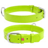 Ошейник WAUDOG Glamour без украшений, салатовый XS1 18-21 см