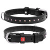 Ошейник WAUDOG Glamour с клеевыми стразами, Черный XS3 21-29  см