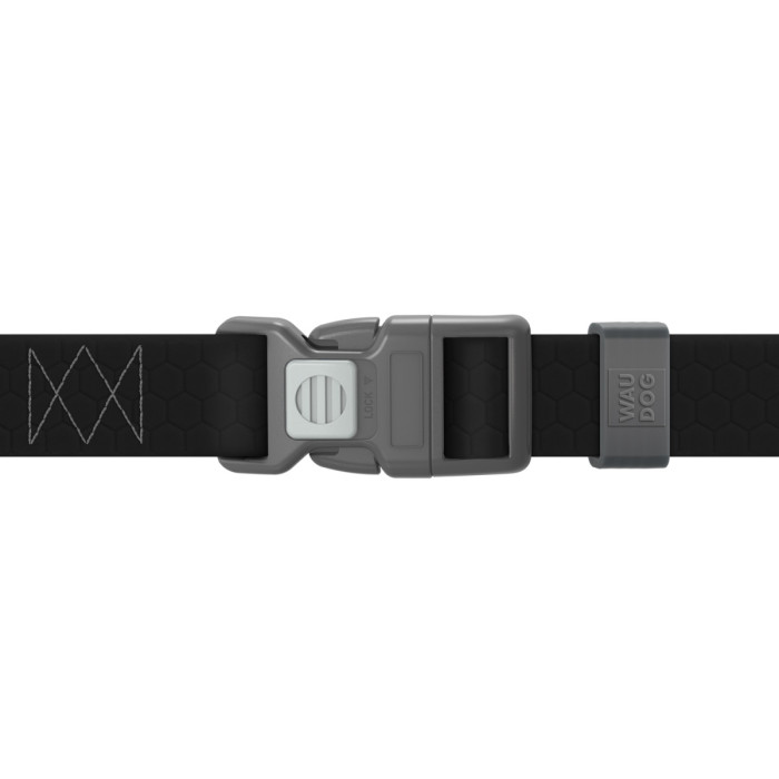 Шлея для собак водостойкая анатомическая Н-образная WAUDOG Waterproof с QR-паспортом, пластиковая пряжка-фастекс, L, Ш 25 мм, А 50-85 см, В 60-100 см, голубой