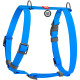 Шлея для собак водостойкая анатомическая Н-образная WAUDOG Waterproof с QR-паспортом, пластиковая пряжка-фастекс, L, Ш 25 мм, А 50-85 см, В 60-100 см, голубой