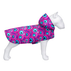 Дождевик-накидка с капюшоном для собак WAUDOG Clothes, рисунок "Око монстра", XXS – А 23-26 см, B 30-36 см, С 15-20 см